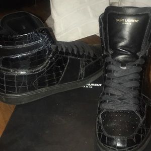 Saint Laurent snake skin sneakers